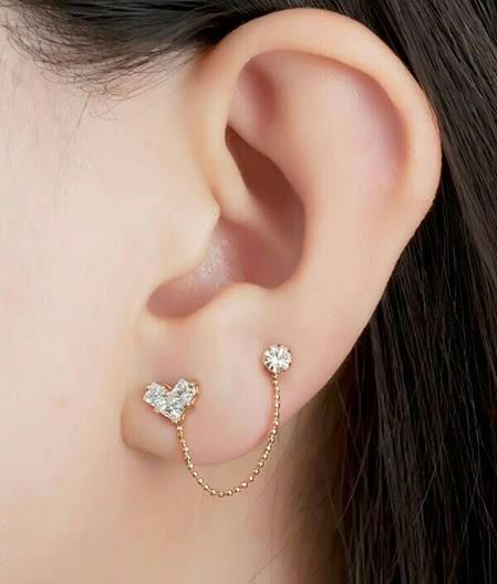 پیرسینگ گوش نقره زنانه