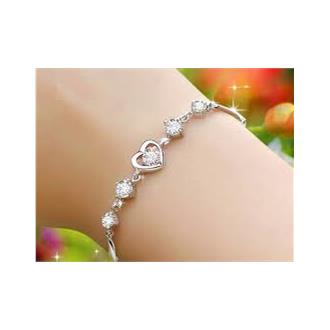 دستبند نقره زنانه کد D678