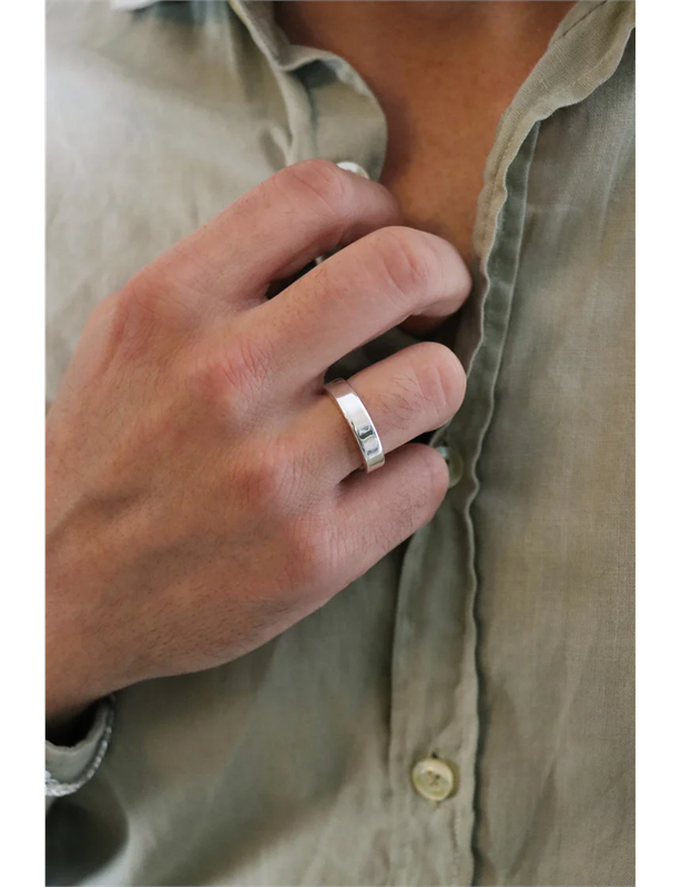 Men silver ring