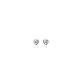 گوشواره نقره کودک قلب